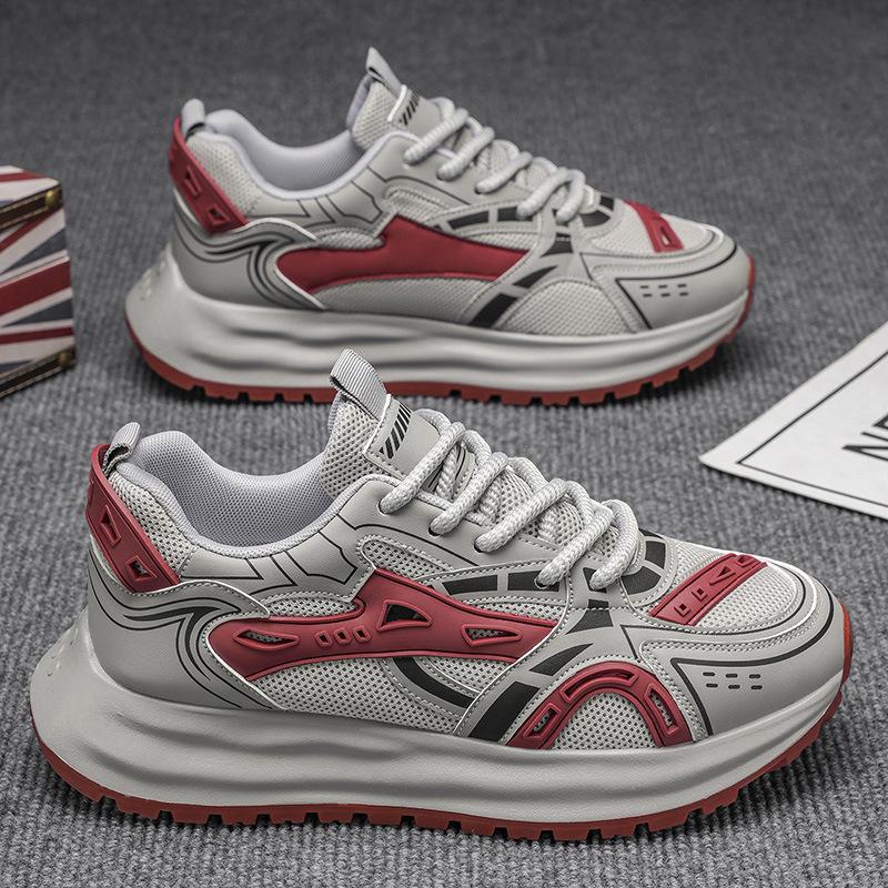 

Men s mesh Forrest Gump shoes autumn new casual shoes men s breathable sports shoes Internet celebrity tide shoes platform dad shoes 44