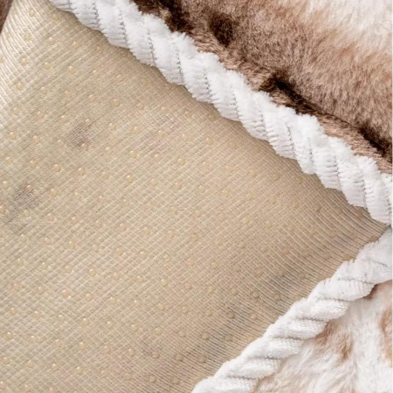 1PC Winter Thickened Sofa Cover Warm Plush Pet-friendly Sofa Towel Mat Non-slip L corner Couch Slipcover for Living Room 