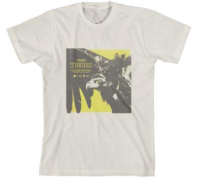 Herren Twenty One Pilots Trench Cover (Natürlich) T-Shirt  Natur