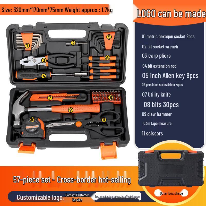 Deluxe Sada domácího nářadí: Elektrikářské a automobilové nezbytnosti