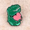 Cute Dinosaur Enamel Pin Animal Brooches Badges Lapel Pins for Backpack Jewelry Decorations Cosplay Accessories Gift Kids Toys