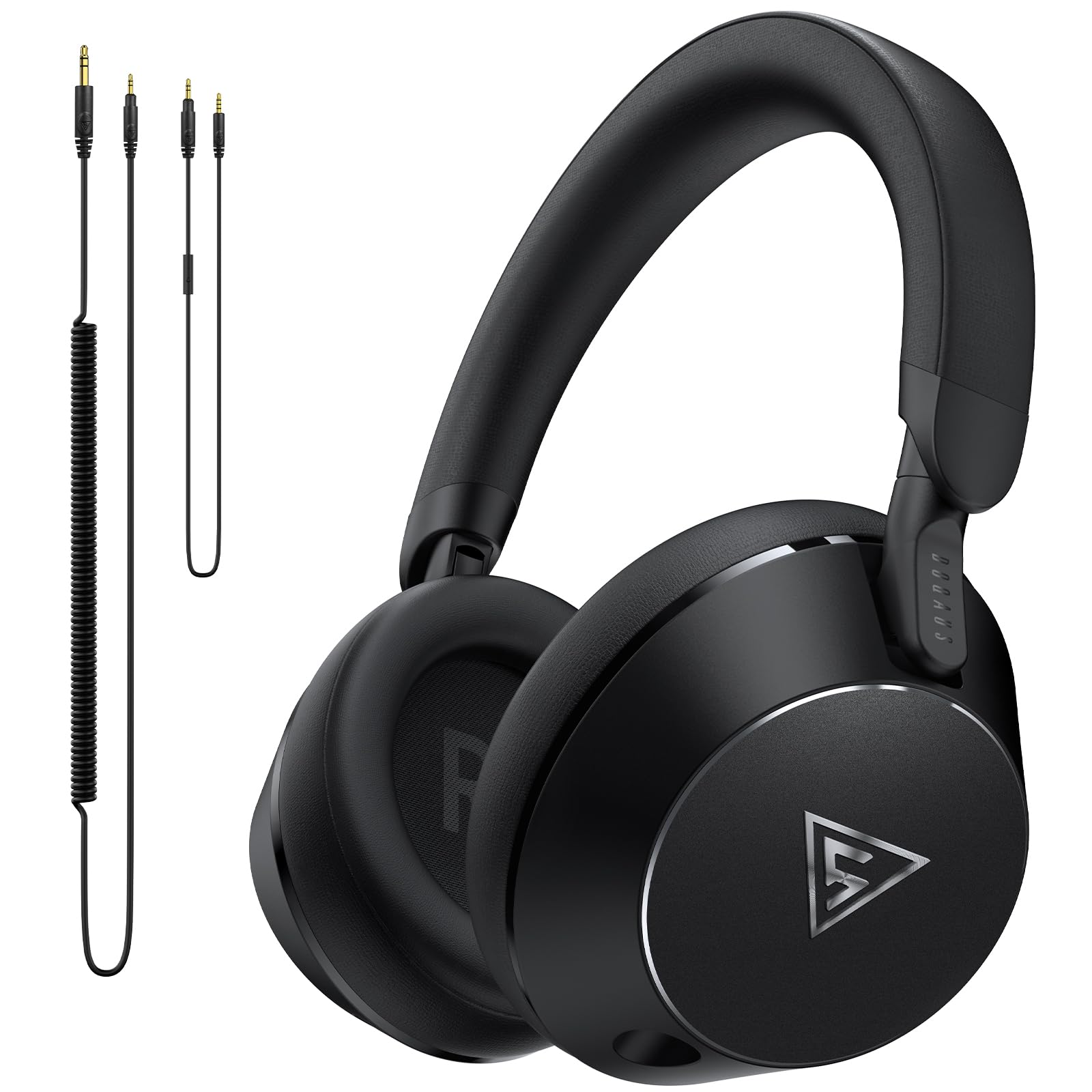 

DOQAUS HANDY1 Wired Headphones with 50mm Dual Music Sharing Comfortable Ideal for Music Includes 2 Cables Microphone, Drivers, 3.5mm/6.35mm Connector, чорний