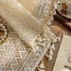 140m Lace Window Screening Hollow Lace Tassels Curtain Voile Tulle Curtains  Home Decor