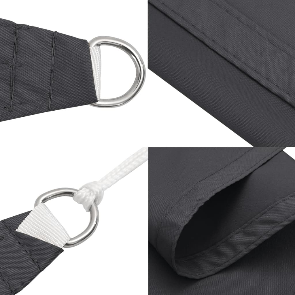 Vidaxl Rectangular Garden Sail, Oxford Fabric 2.5X4.5 M, Anthracite