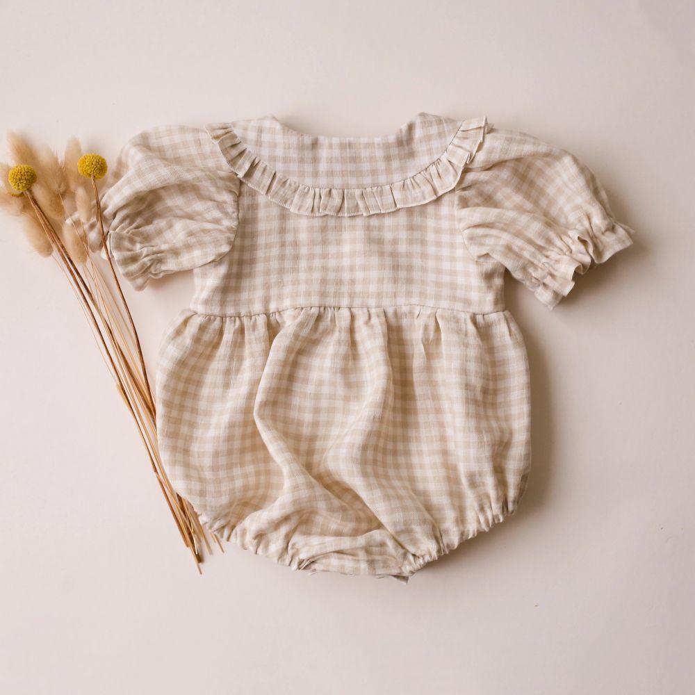 Baby Girl Jumpsuit Cotton Infant Girl Short Sleeve Bodysuit Newborn Clothes for Summer