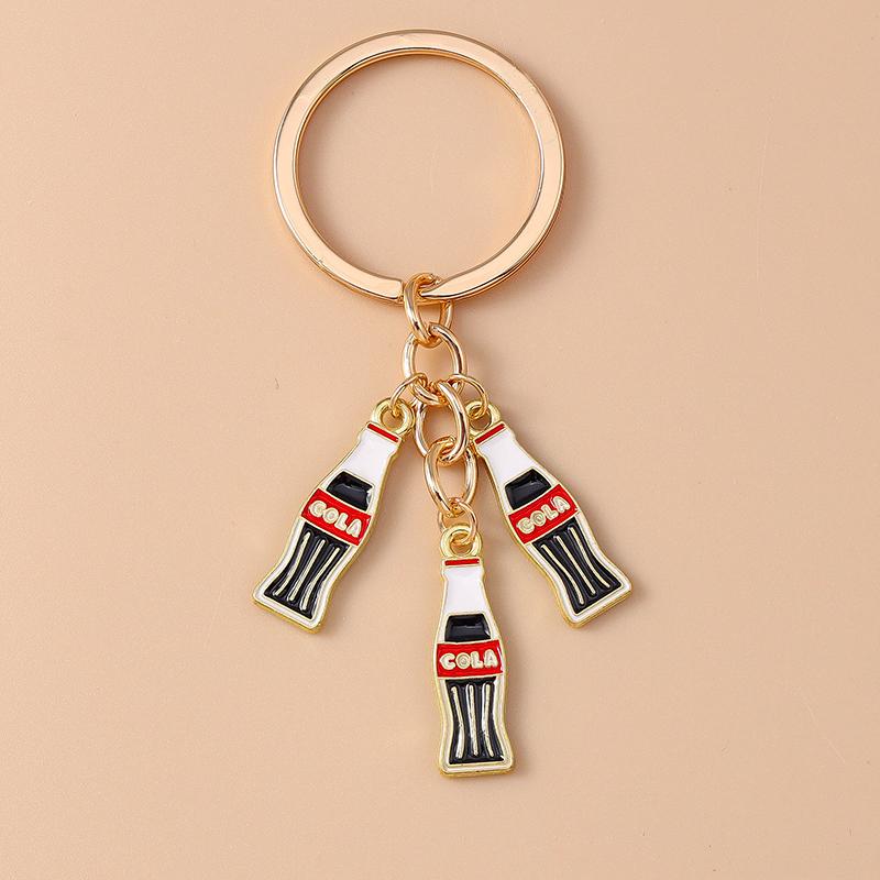 Cute Enamel Simulation Food Fruit Keychan Lemon Strawberry Key Ring for Women Girls Handbag Pendant DIY Jewelry Gift