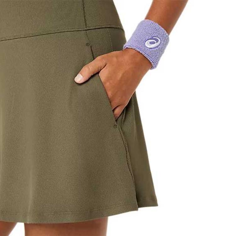 Asics Breathable Quick-Dry Solid Color Comfortable Tennis Skirt Women Skirts 2042A444-300