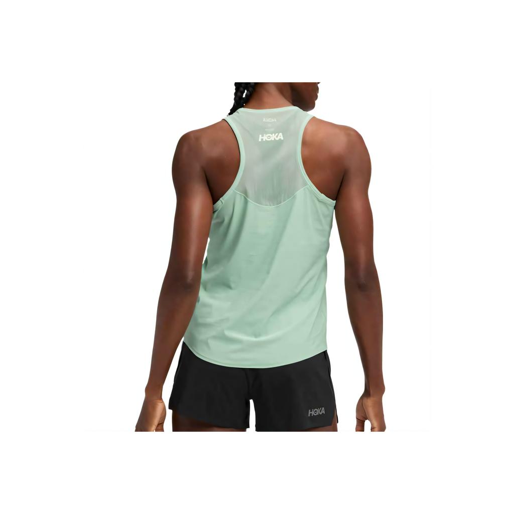Hoka One One Airolite Moisture Wicking Breathable Quick Dry Lightweight Comfortable Cool Sleeveless Sports Tank Women Tops 1175773-JADE