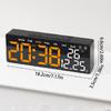 12/24H Format LED Electronic Clock Date Week 2 Alarms Large Digital Clock 3 Levels Brightness Auto-Dimmer Desk Clock Gym