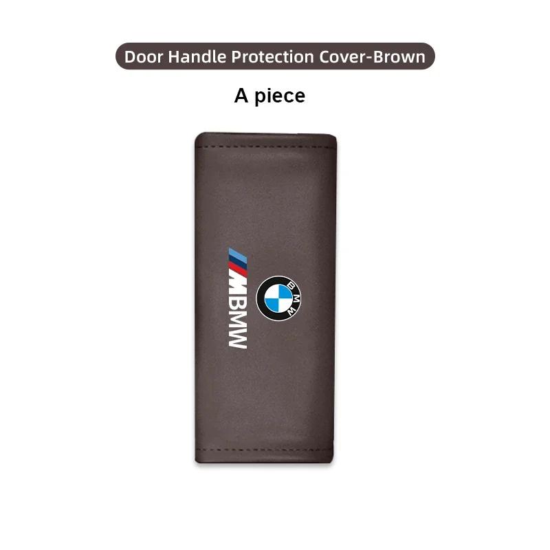 New Car Door Handle Cover Armrest Protector Non-slip Leather Case For BMW X3 X5 M5 M3 E46 E90 E60 F10 E39 F30 E36 G30 E87 E