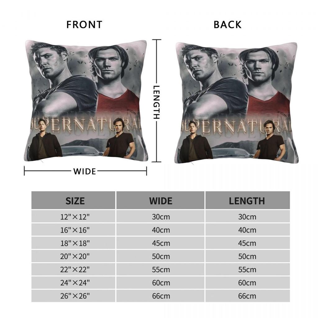 Dean Winchester Supernatural Television Pillow Cover Pillow Case For Chair Sofa Home Decoration Cushion Cover Soft Pillowcases