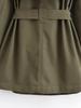 Damen-Doppelreihiger Khaki-Trenchcoat - Hochwertiger Pendlerstil