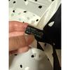 Used Hanae Mori Silk Scarf Black and White Furoshiki