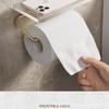 Acrylic Tissue Holder: Punch-Free Wall-Mounted Bathroom Paper Dispenser