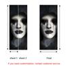 Halloween Horror Nun Thriller  Door Stickers Removable Vinilos Para Puertas Adhesive Wallpaper Art Murals for Doors Bibliotheque Modern Home Decor
