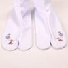 Japanese Style Two Toed Socks Embroidery Flower Split Toe Sock Breathable Short Tube Socks  Cosplay