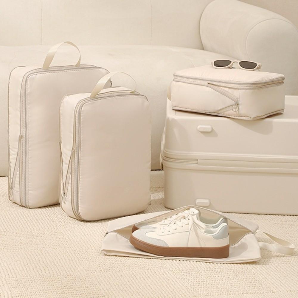 4pcs/set Lightweight Travel Storage Bag Multifunctional Packing Cubes Bag Travel Accessories