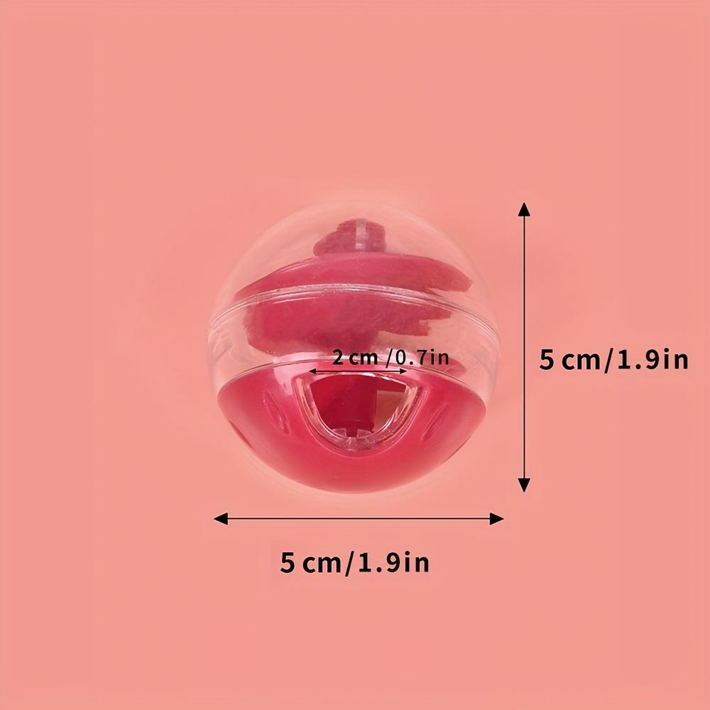 Pet Spiral Treat Dispenser Ball Toy for Cats, Red Treat Dispenser Ball
