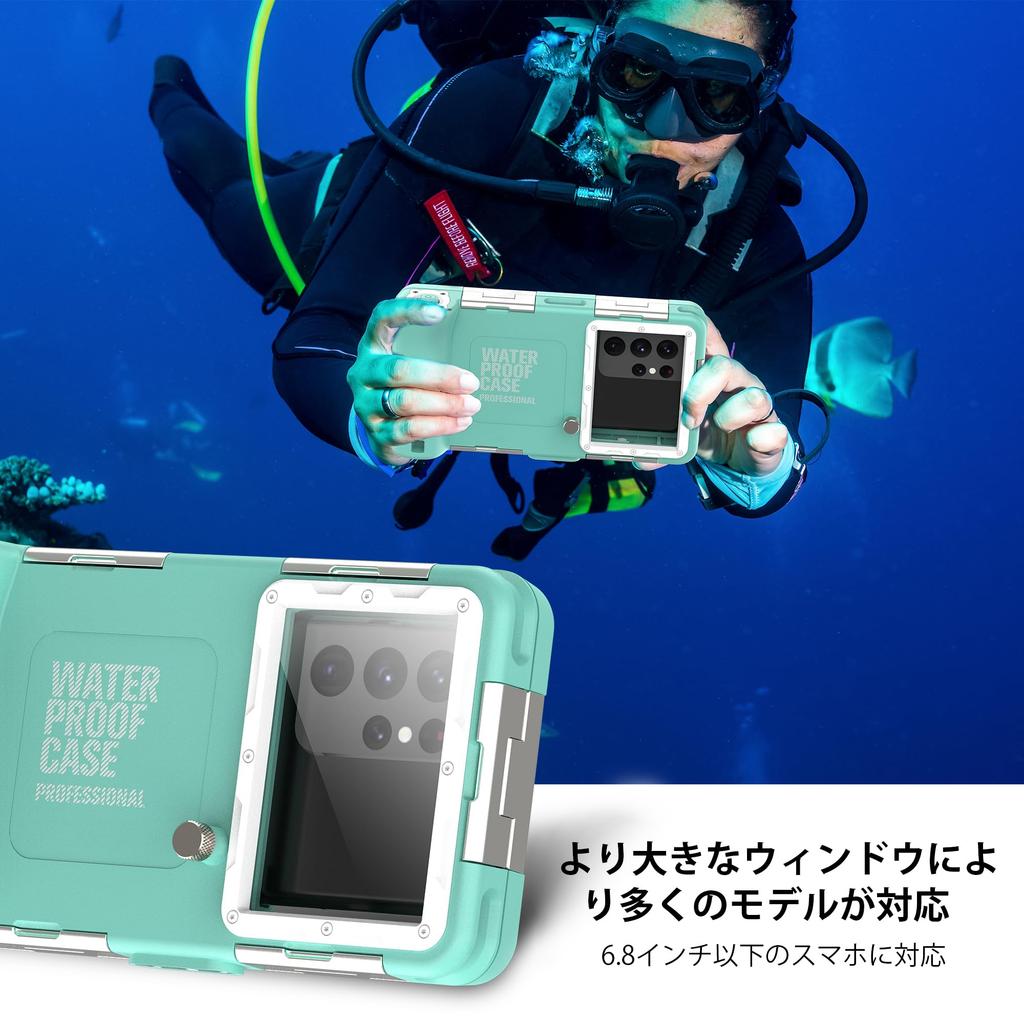 Waterproof iPhone Diving Case for Underwater Photography IPX8 Standard Waterproof Suitable for Depths up to Ideal for Summer Hot and Fishing Features
