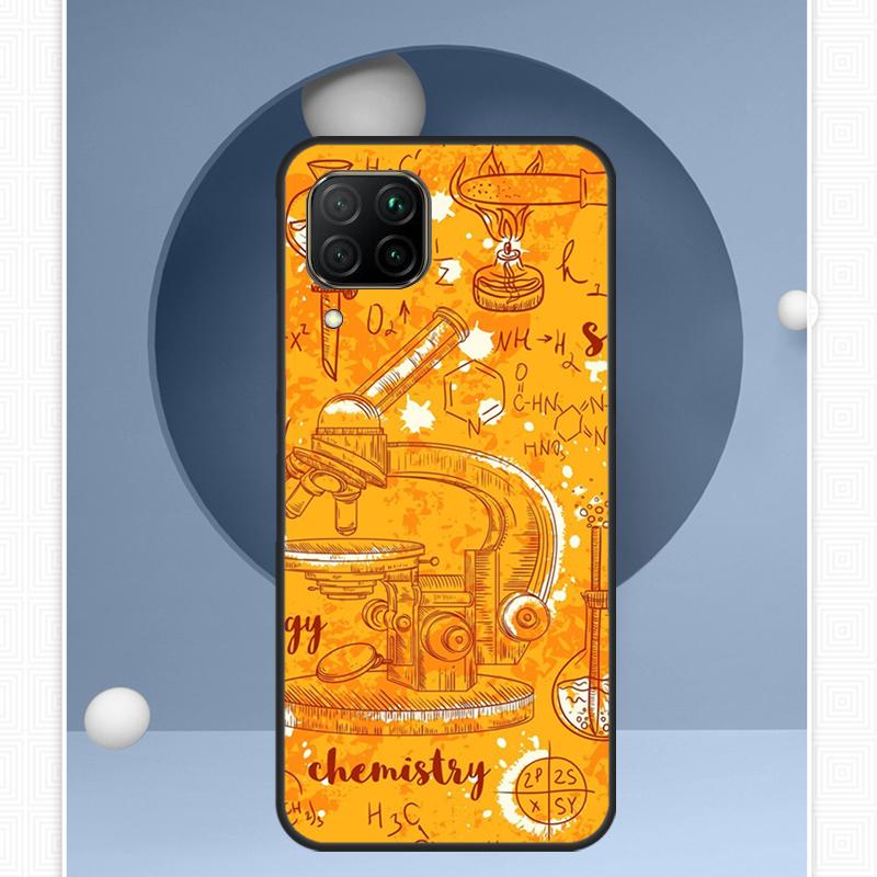 Vintage Seamless Chemistry For Huawei Nova Y72 Y90 Y61 Y91 Y60 Y70 12s 12i 11i 8i 9 10 SE P20 P40 Lite P60 P30 Pro Case