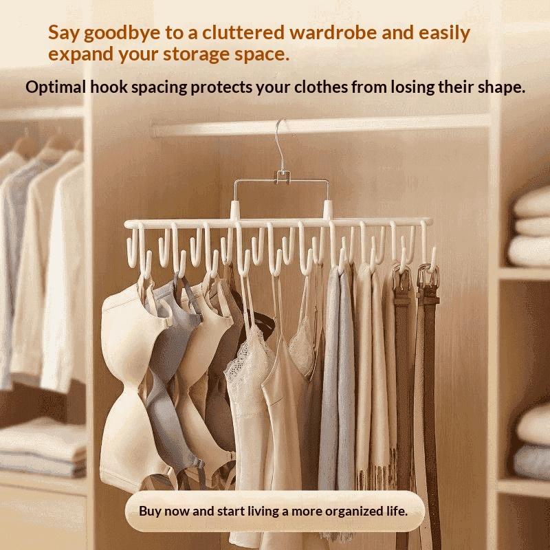 New Multiple Suspender Hanger Underwear Vest Storage Artifact Dormitory Wardrobe Hanger Hook Multifunctional Bag Storage Rack