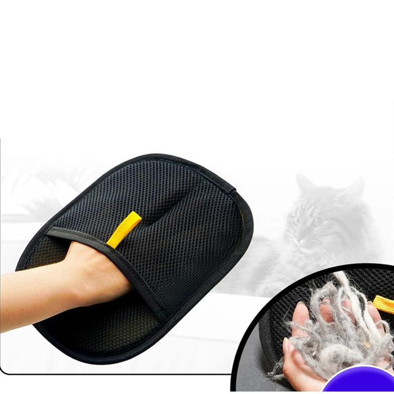 Pet Electrostatic Hair Removal Brush Reusable Double-sided Grooming Gloves For Pets Remove Cleaning Hair Water-washing Glove New