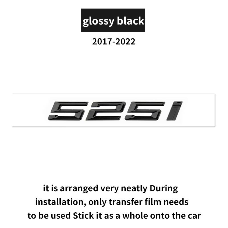 Suitable for BMW 5 Series G60 G30 F10 F11 520d 525i G61 530d 530e 540i 528 535i GT F07 rear emblem car logo numerical letters