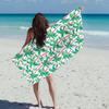 1 Oversized Beach Towel - Lightweight, Quick Drying, Vibrant Tropical Palm Design, Perfect For The Beach, Pool Or Travel