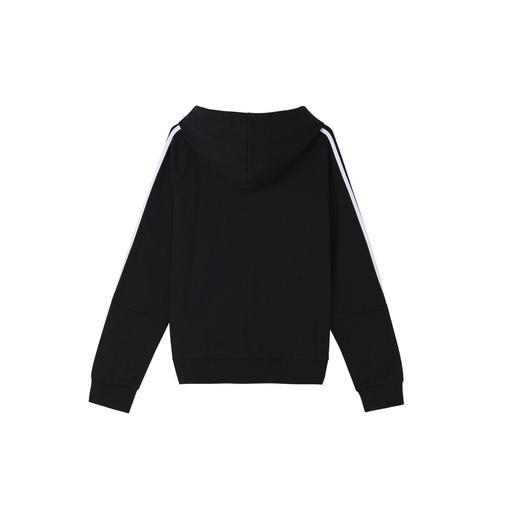 Adidas 3-Stripes Classic Hoodie Women Tops Black GL1460