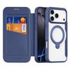 Dux Ducis for Iphone 18 17 Air 16 Pro Max Plus 17e Case Magsafe Wireless Charging Rotating Metal Magnetic Stand Pu Leather Cover