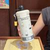 Stainless steel float ball thermos cup large capacity portable coffee cup cartoon creative student cup