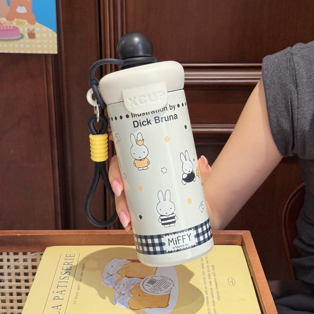 Stainless steel float ball thermos cup large capacity portable coffee cup cartoon creative student cup