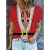 Stylish Comfortable Loose Round Neck Print Short Sleeve Daily T-Shirts Women’s