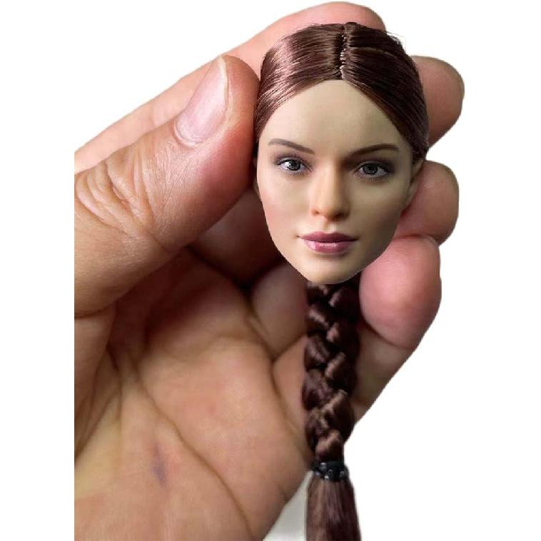 

Голова женская, масштаб 1/6, солдат-девушка с косой, для 12-дюймовых экшн-фигурок Phicen TBLeague VC