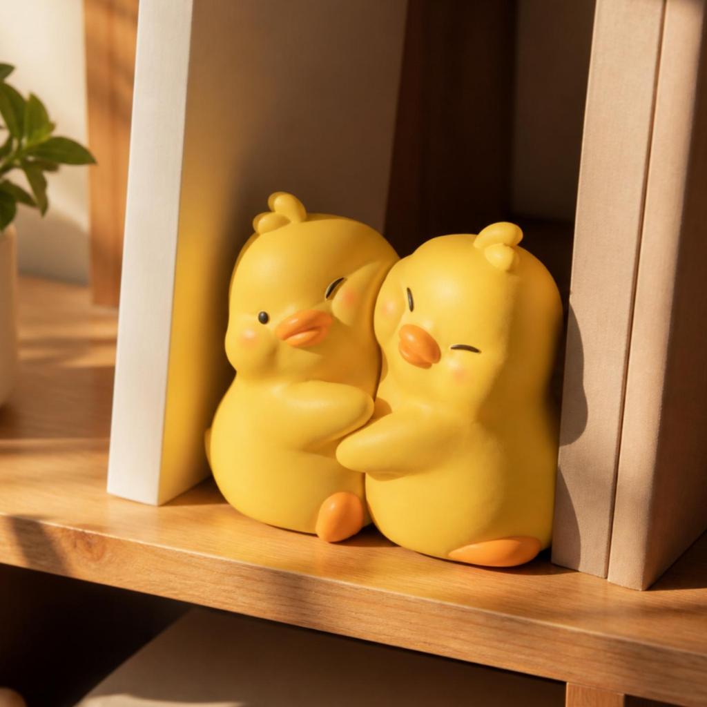 Duck Statue Set Romantic Desktop Ornament Playful for Bedside Table, Couples