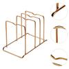 Pot Lid Holder Storage Shelf Multipurpose Reusable Decorative Drying Stand for