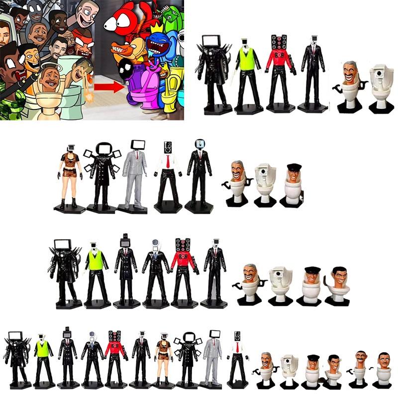 Toilet Skibidi Figurines Pvc Handmade Game Model Home Decorations Boy Gifts