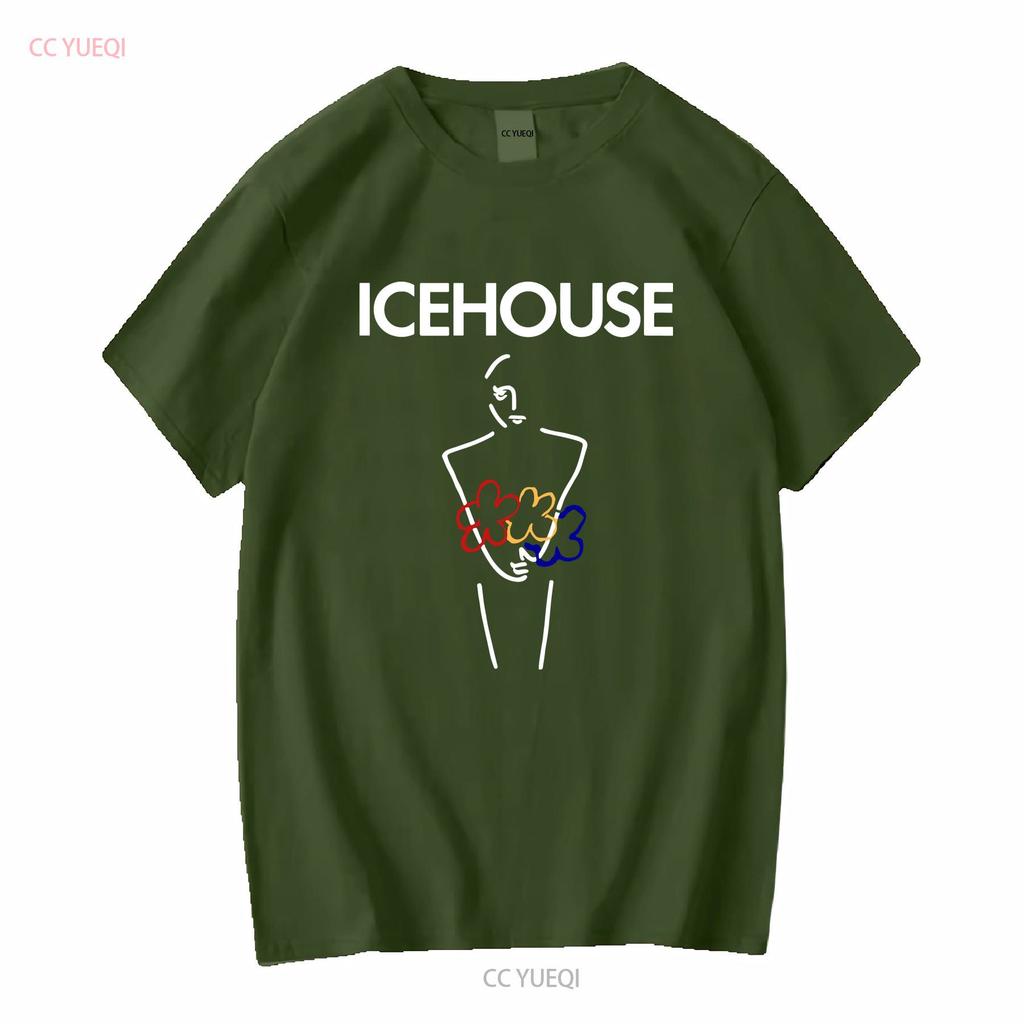 Icehouse Man of Colours Banda de Rock Camiseta de Algodón Negra para Hombre S 5XL manga larga o corta vintage Lavada streetwear Elegante