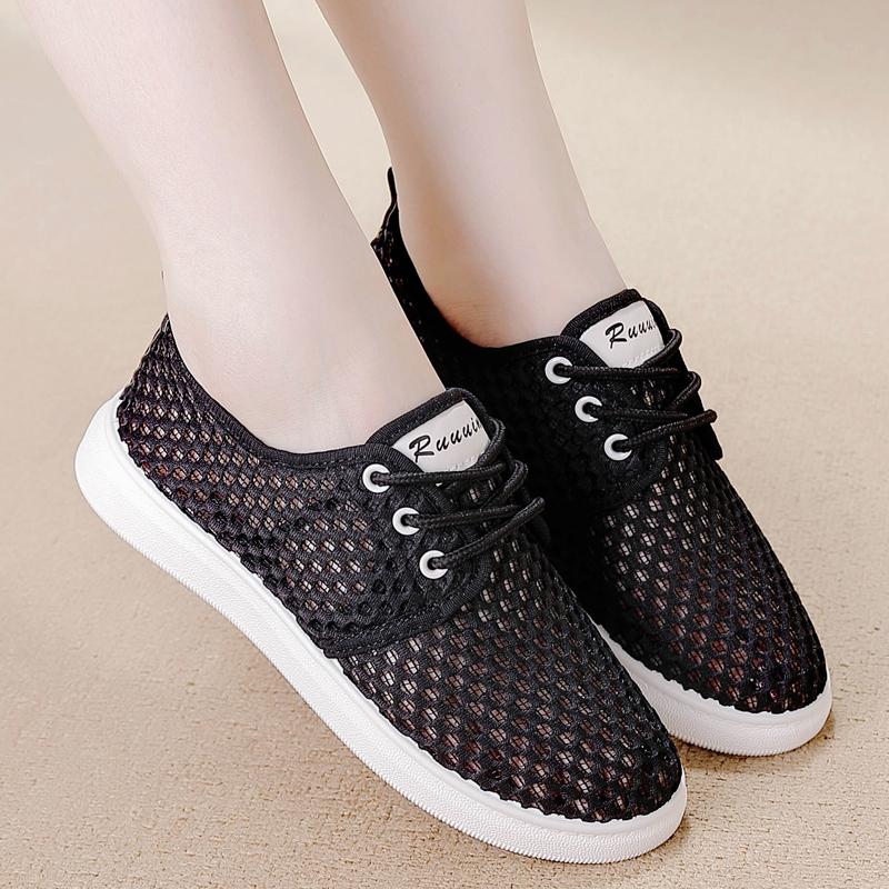 Sommer Turnschuhe Damen Outdoor Jogging Weichsohle Atmungsaktiv Mode Tennis Leichtgewichtige Lässige Mesh Schuhe Tenis De Moda