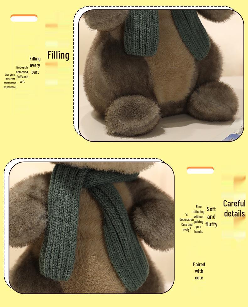 Cute Otter Plush Toy - Super Soft Hugging Pillow Doll for Girls