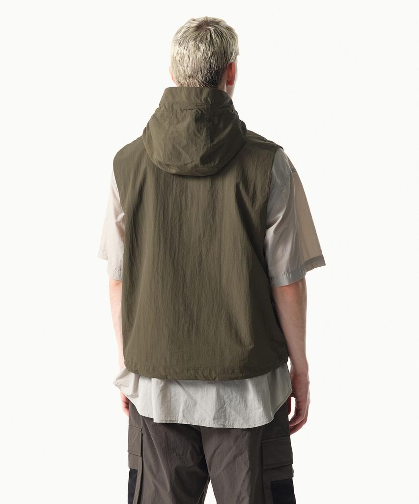 Musinsa Standard [City Leisure] Hooded Vest [Olive Green]