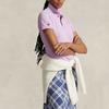 Polo Ralph Lauren Solid Slim Fit Cotton Pique Polo Shirt Women tops Pink WMPOKNINCU20749-500