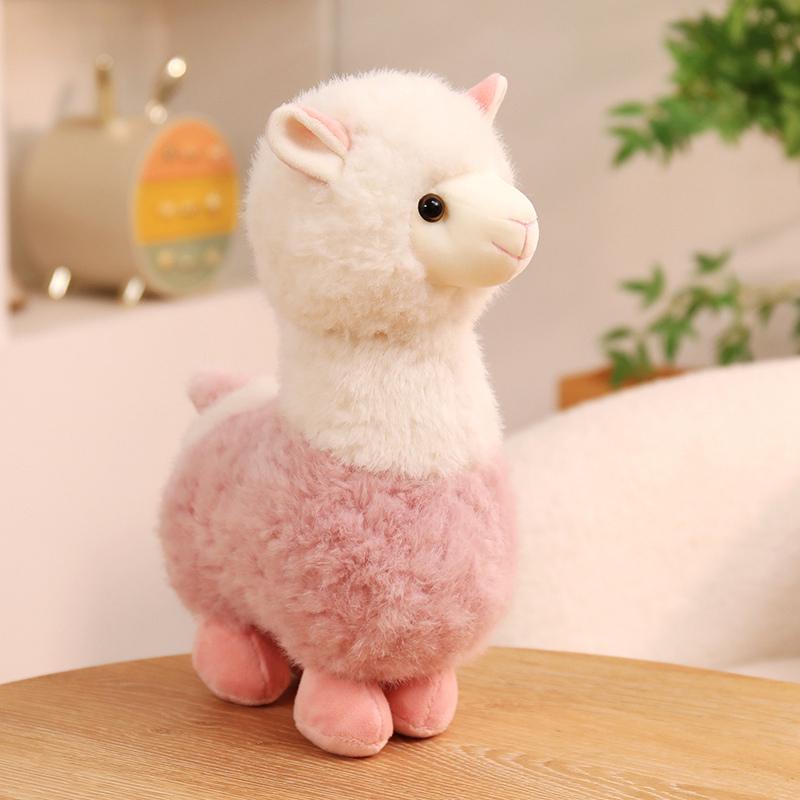 Heiß 30cm Süßes Kleines Alpaka Plüschtier Stofftier 5 Farben Neu Weiche Schafpuppe Heimdeko Kinder Mädchen Geburtstag Weihnachtsgeschenk
