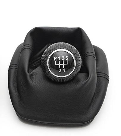 Golf/Bora 3 4 5 Gearbox Shift Knob 12/23mm Manual Gear Lever Head 5/6 Speed Gear Shift Knob Lever Gaiter Dust Cover Auto Part