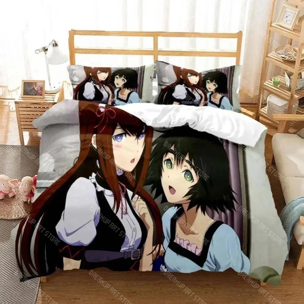 

Аниме Steins Gate Kurisu Makise Комплект постельного белья для мальчиков и девочек Twin Queen Size Пододеяльник Наволочка Детская кровать Взрослый Домашний Текстиль EU Single 90x200cm