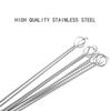 5PCS Food Grade Stainless Steel Straw Brush Drinking Straw Cleaning Brush Set