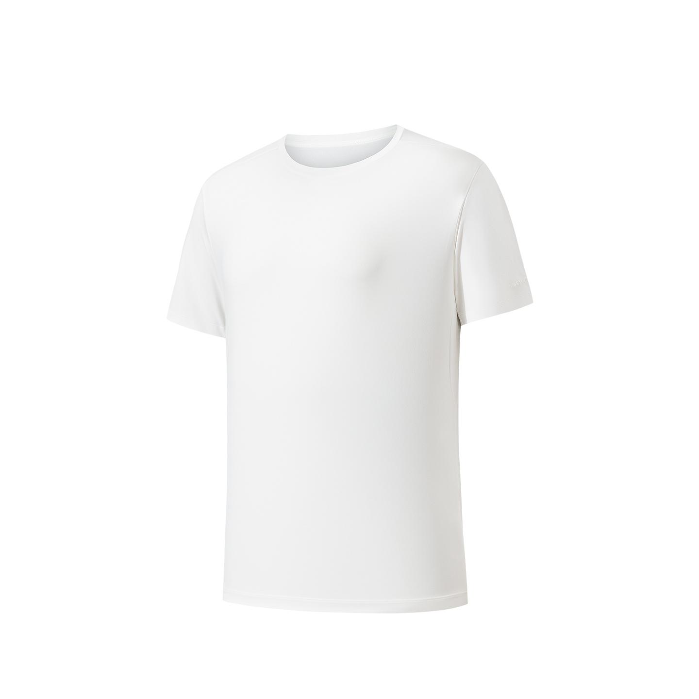 

Anta All-Weather Champion Breathable Short Sleeve Knit Shirt Summer T-Shirt Men tops Paper-White 152620158-1 S