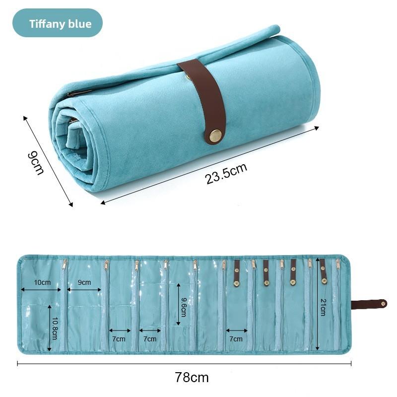 Style Jewelry Organizer Bag With Soft Fabric For Travel And Gift