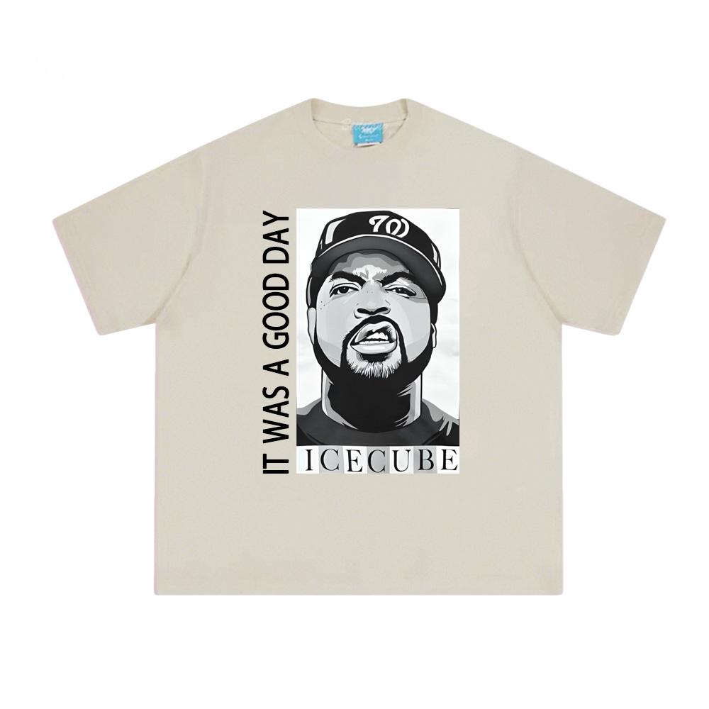 Ice Cube póló nyári hip-hop póló rövid ujjú koreai 100% pamut póló O-nyakú ruházat amerikai rapper női/férfi felsők