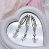 Metallic Style Hairpin for Sweet Girls Cute Butterfly Pendant Charm Hair Barrettes Aesthetics Bangs Hair Accessories